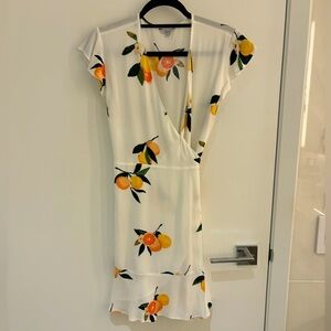 Rails Leanne Grapefruit Grove Wrap Dress